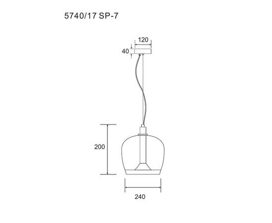 Подвесной светильник Divinare Sonata 5740/17 SP-7, изображение 2