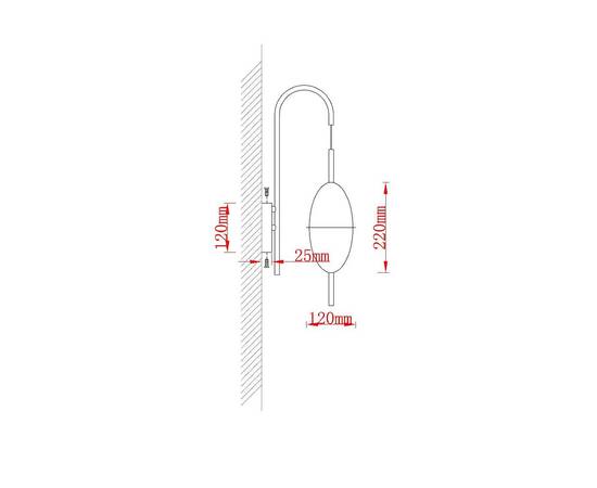 Бра Arte Lamp Andromeda A2089AP-3GO, изображение 2