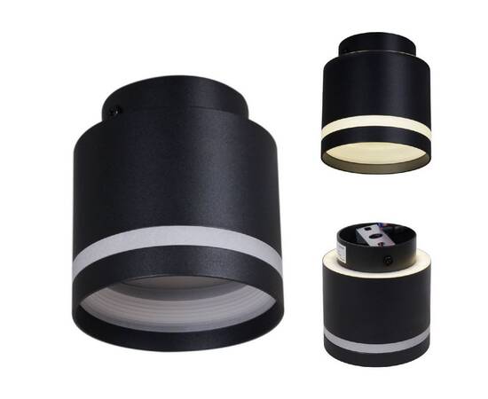 Накладной светильник Reluce 53001-9.5-001IL GX53+LED3W BK