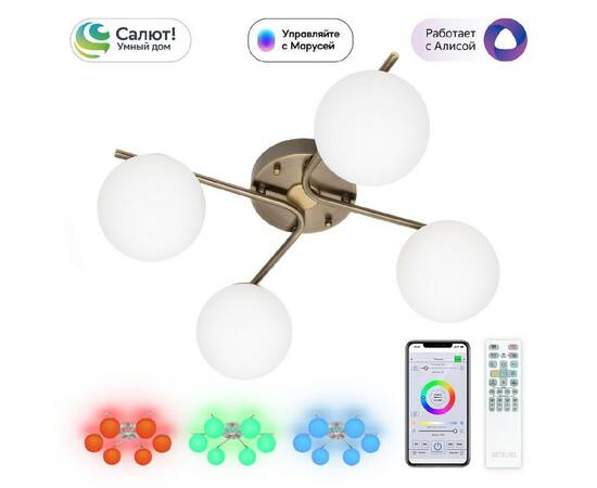 Потолочная люстра Citilux Адам смарт CL228A143