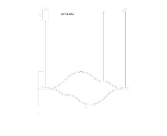 Подвесная люстра Arte Lamp Odyssey A2911SP-31GO, изображение 2