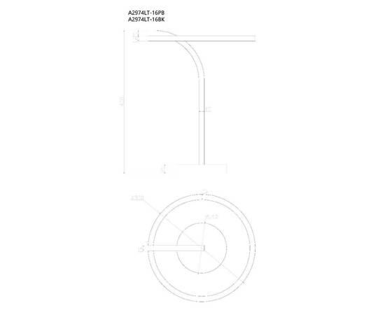 Настольная лампа Arte Lamp Enigma A2974LT-16PB, изображение 2