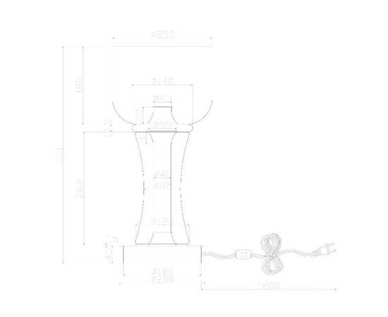 Настольная лампа Divinare Sterzo 1244/17 TL-20, изображение 2