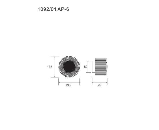 Настенный светильник Divinare Aurora 1092/01 AP-6, изображение 2