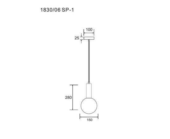 Подвесной светильник Divinare Eterno 1830/06 SP-1, изображение 2
