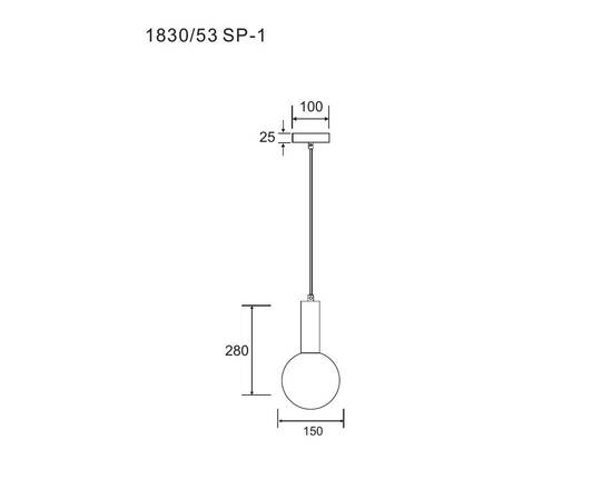 Подвесной светильник Divinare Eterno 1830/53 SP-1, изображение 2