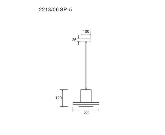 Подвесной светильник Divinare Cottero 2213/06 SP-5, изображение 2