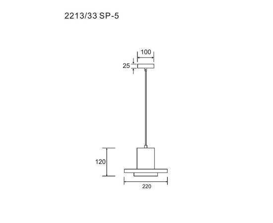 Подвесной светильник Divinare Cottero 2213/33 SP-5, изображение 2