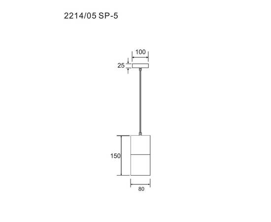 Подвесной светильник Divinare Cigno 2214/05 SP-5, изображение 2
