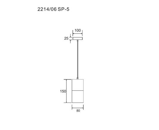 Подвесной светильник Divinare Cigno 2214/06 SP-5, изображение 2