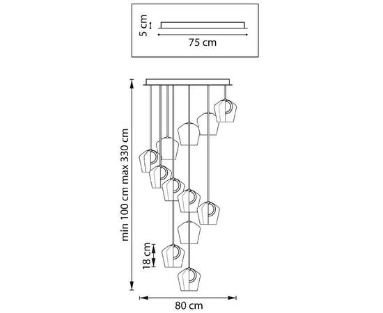 Каскадная люстра Lightstar Caramello 796229, изображение 11