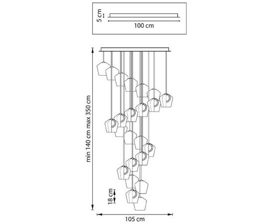 Каскадная люстра Lightstar Caramello 796289, изображение 10