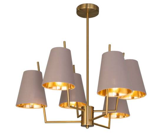 Люстра на штанге Eurosvet Topanga 60173/6 латунь Smart a069017