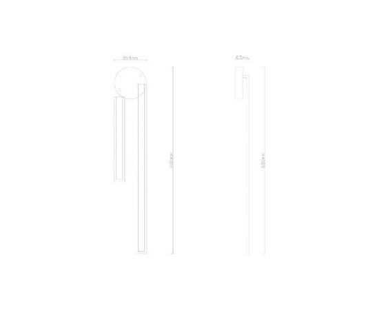 Настенный светильник Arte Lamp Dabih A2019AP-36WH, изображение 2