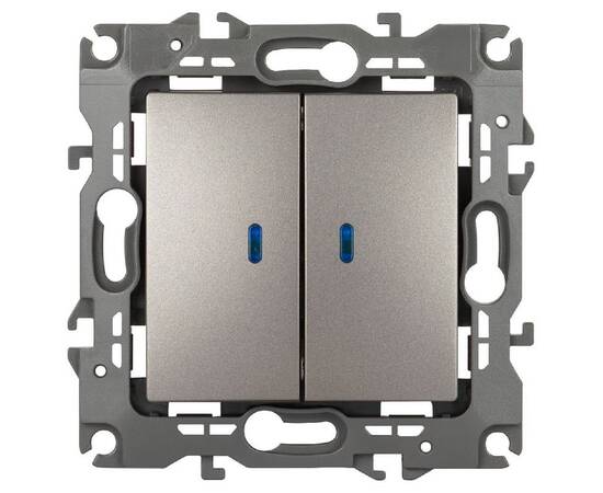 Выключатель двухклавишный Эра 12-1105-16 Б0065719