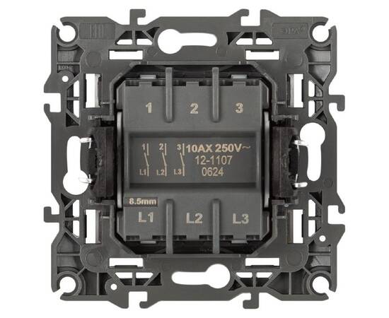Выключатель трехклавишный Эра 12-1107-01М Б0065680, изображение 3