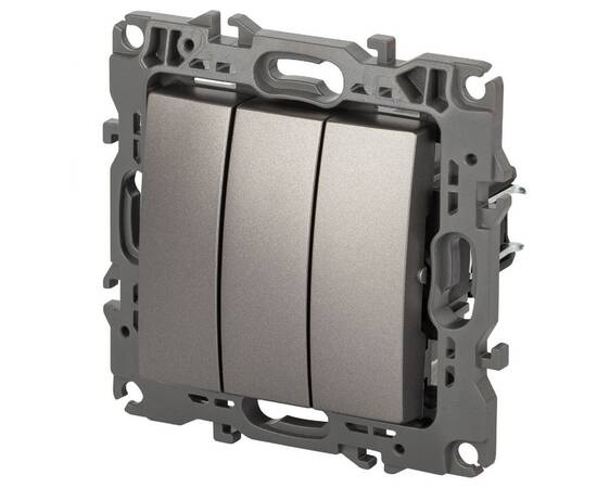 Выключатель трехклавишный Эра 12-1107-16 Б0065703, изображение 2