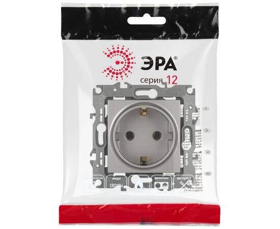 Розетка одноместная Эра 12-2101-16 Б0065662, изображение 4