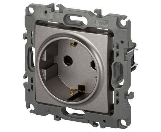 Розетка одноместная со шторками Эра 12-2102-16 Б0065651, изображение 2