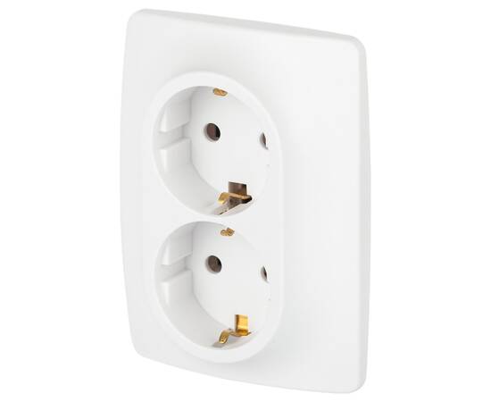 Розетка двухместная Эра 12-2106-01М Б0065721, изображение 2