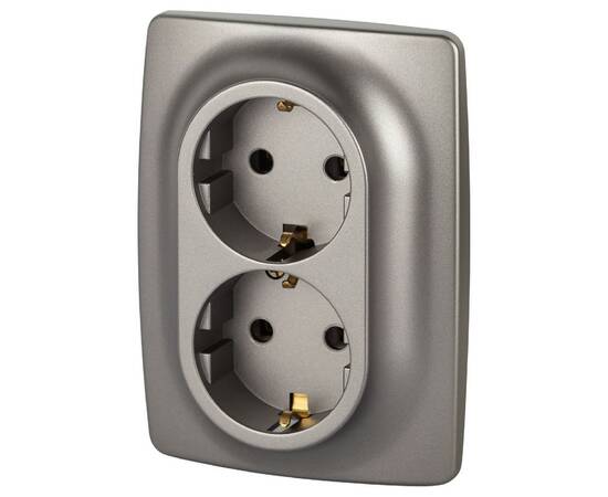 Розетка двухместная Эра 12-2106-16 Б0065706, изображение 2