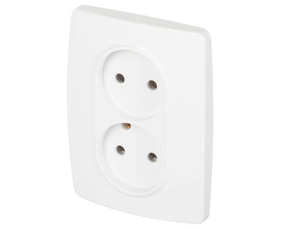 Розетка двухместная Эра 12-2107-01М Б0065688, изображение 2