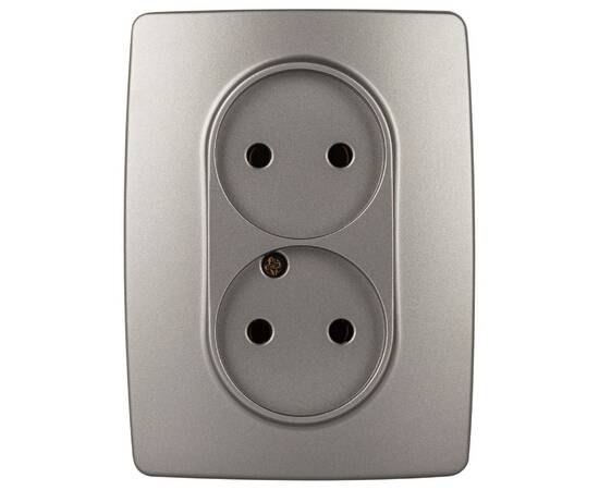 Розетка двухместная Эра 12-2107-16 Б0065644