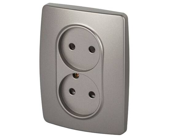 Розетка двухместная Эра 12-2107-16 Б0065644, изображение 2