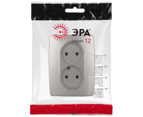 Розетка двухместная Эра 12-2107-16 Б0065644, изображение 4