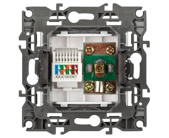 Розетка комбинированная RJ45+TV Эра 12-3110-01М Б0065691, изображение 3