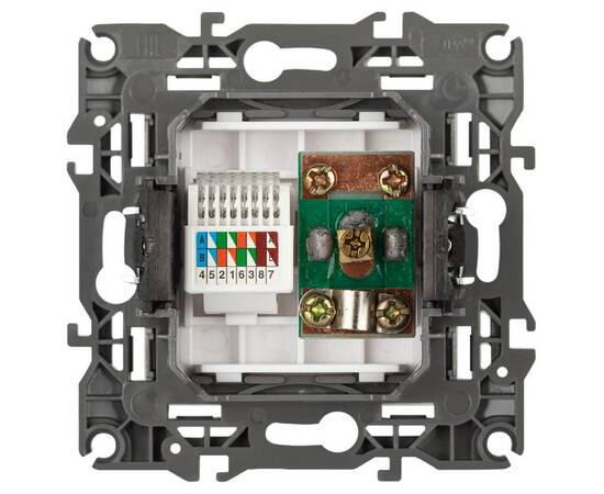 Розетка комбинированная RJ45+TV Эра 12-3110-16 Б0065646, изображение 3