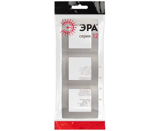 Рамка трехместная Эра 12-5003-16 Б0065739, изображение 3