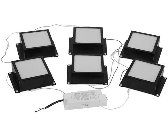 Встраиваемый светильник (комплект из 6 шт.) Эра SPO-646-3-4K-B6 Б0063052