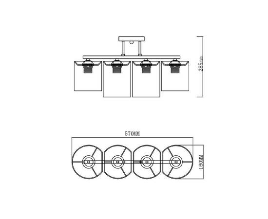 Потолочная люстра Escada Fantasy 641/4P, изображение 6