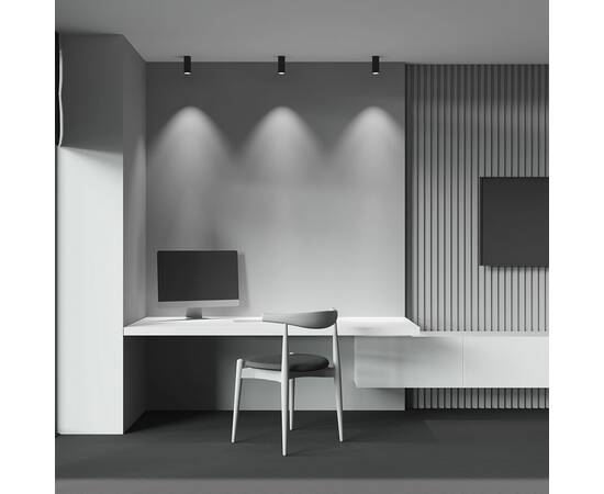 Накладной светильник Maytoni Focus led C056CL-L12B2.7K-W-B, изображение 3