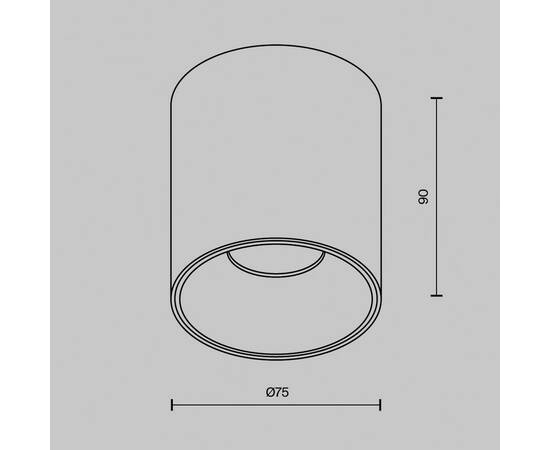 Накладной светильник Maytoni Alfa led C064CL-12W4K-RD-WB, изображение 7