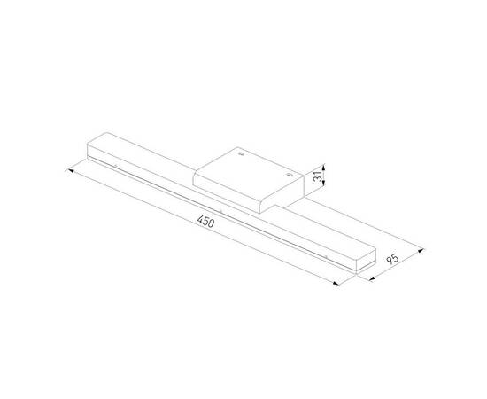Подсветка для зеркал Elektrostandard Protect LED чёрный MRL LED 1111 a052871, изображение 2