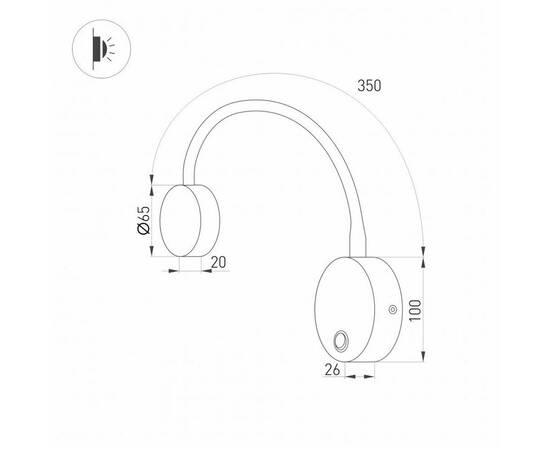 Бра Arlight SP-Son-R90-3W Warm3000 031395, изображение 2