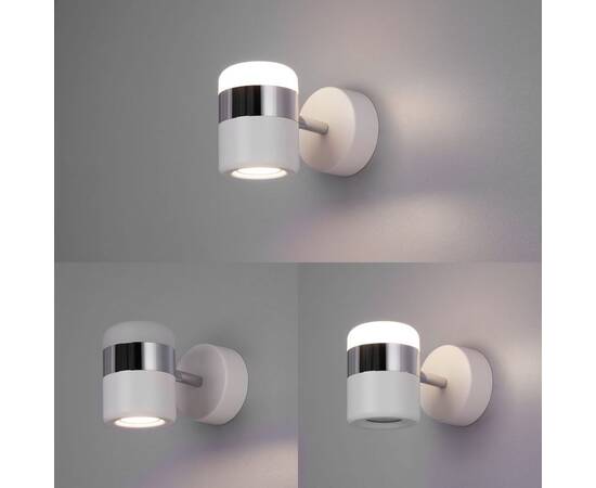 Настенный светодиодный светильник Eurosvet 20165/1 LED хром/белый, изображение 2