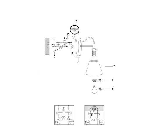 Бра Lucide Possio 03213/01/41, изображение 4