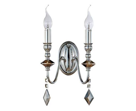 Бра Crystal Lux MERCEDES AP2 CHROME/SMOKE