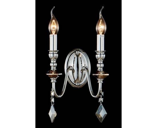 Бра Crystal Lux MERCEDES AP2 CHROME/SMOKE, изображение 2