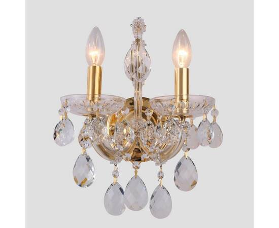 Бра Crystal Lux Isabel AP2 Gold/Transparent, изображение 2