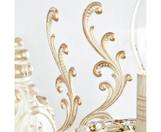 Бра Eurosvet 3281/2 белый с золотом/тонированный хрусталь Strotskis, изображение 3