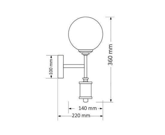 Бра Kutek Mood Artu Glass ART-K-1 (Z) G, изображение 2