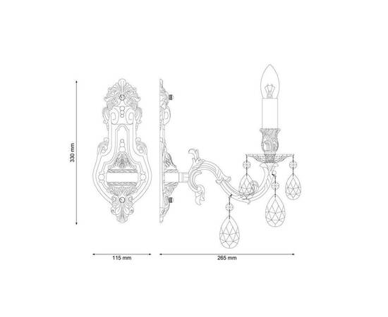 Бра Lucia Tucci Firenze W141.1 Coffe Gold, изображение 2