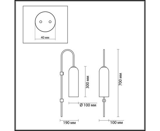 Бра Odeon Light Pendant Vosti 4641/1W, изображение 2