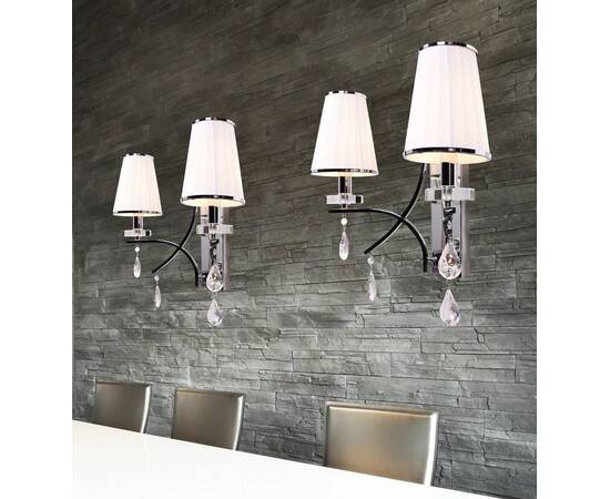 Бра Lumina Deco Glamour LDW 66247-2 WT+CHR, изображение 5