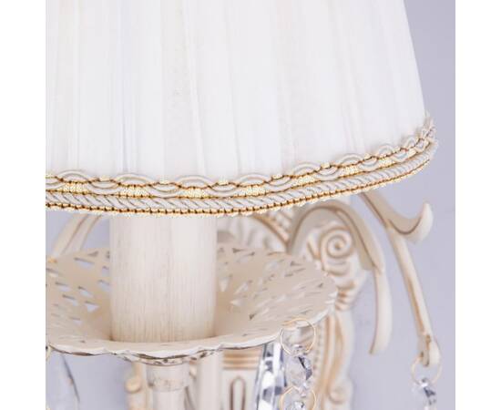 Бра Eurosvet 3637/1 белый с золотом/прозрачный хрусталь Strotskis, изображение 2