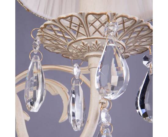 Бра Eurosvet 3637/1 белый с золотом/прозрачный хрусталь Strotskis, изображение 3